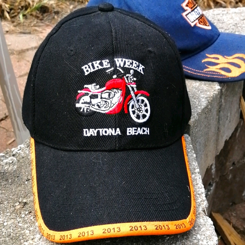 Daytona Bike Week Baseball hat w motorcycle